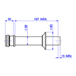 Tubo de Ligação Deca para Bacia Cromado 1968.C