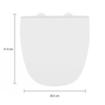 Assento Plástico Slow Close Flex Branco DECA AP.385.17 