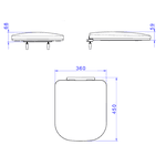 Assento Plástico com slow close Deca 
