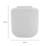 Assento Plástico com slow close Deca 