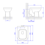 Bacia Convencional Deca Quadra Branco P.21.17