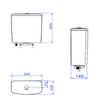 Caixa Acoplada Deca Dualflux CD00F - GE17