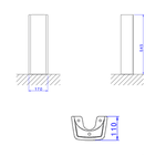 Coluna Deca Para Tanque Tq01 / Tq02 / Tq03 Branco CT.25.17