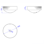 Cuba Deca de Sobrepor Redonda L.1050.LS.16