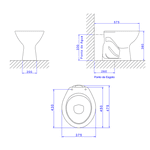 Bacia Deca Izy Convencional GE 17 - Gelo