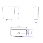 Caixa Acoplada Deca Dualflux Ébano CD.00.95