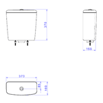 Caixa Acoplada Deca Dualflux Creme CD.05F.37
