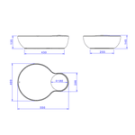 Cuba Deca Apoio Oceano L16054 16 Branco Fosco