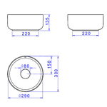 Cuba Deca Apoio Slim Redonda L 12030 49 Sálvia