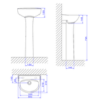 Lavatório Deca L Branco L.12.17