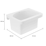 Tanque Deca Louça 22 Litros 50X38 TQ.01.17 Branco