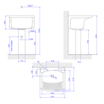 Tanque Deca Louça 30 Litros 53X51 TQ.02.17 Branco S/Coluna