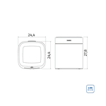Lixeira Tramontina Inox Sense Square C/Sensor 8L 94543/008