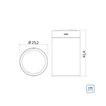 Lixeira Tramontina Inox Sense Round C/Sensor 11L 94543/011