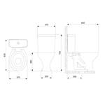 Bacia Celite Saveiro P/Caixa Acoplada Branco