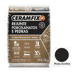Rejunte Ceramfix Porcelanato 1KG Preto Grafite