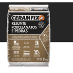 Rejunte Ceramfix Porcelanato 1KG Preto Grafite