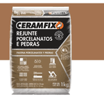 Rejunte Ceramfix Porcelanato 1KG Marrom Sucupira