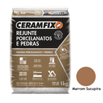Rejunte Ceramfix Porcelanato 1KG Marrom Sucupira