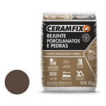 Rejunte Ceramfix Porcelanato 1KG Marrom Café