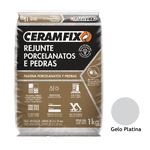 Rejunte Ceramfix Porcelanato 1KG Gelo Platina