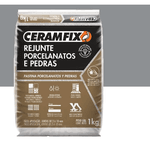 Rejunte Ceramfix Porcelanato 1KG Cinza Ártico