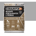 Rejunte Ceramfix Porcelanato 1KG Cinza