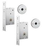 Fechadura Stam Inox 49mm (dois Pares)