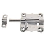 Targeta para Porta de Aço Cromado 2"