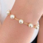 Pulseira Trabalhada na Pérola Pequena