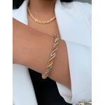 Pulseiras três banhos LUXO