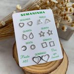 Brinco semaninha prata 925