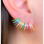 Brinco Ear cuff Cravejado 