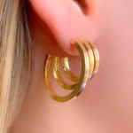 Brinco Liso de 3 Aros