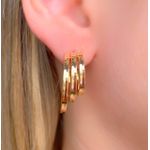 Brinco Liso de 3 Aros
