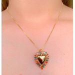 Conjunto De Coração Com Detalhe Na Navete 