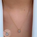 Colar gota Ponto De Luz