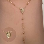 Colar terço nossa senhora com esferas 