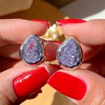Brinco de gota em zircônia Bijuteria fina