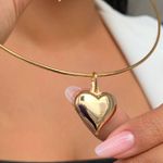 Chocker aro de coração 