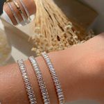 Pulseira riviera Na Zircônia fecho trava