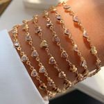 Pulseira de coração lisa (cada)