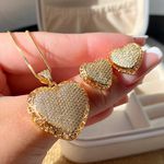 Conjunto de coração em micro zircônia 