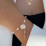Pulseira são bento com perola 