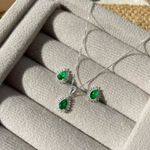 Conjunto na Prata 925 gota 