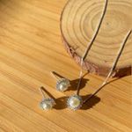 conjunto na prata 925 com perola 