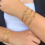 Pulseira de fita nó 