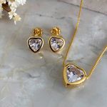 Conjunto de coração em zircônia