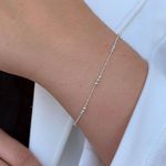 Pulseira bolinhas prata 925