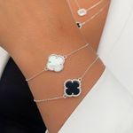 Pulseira de trevo na PRATA 925